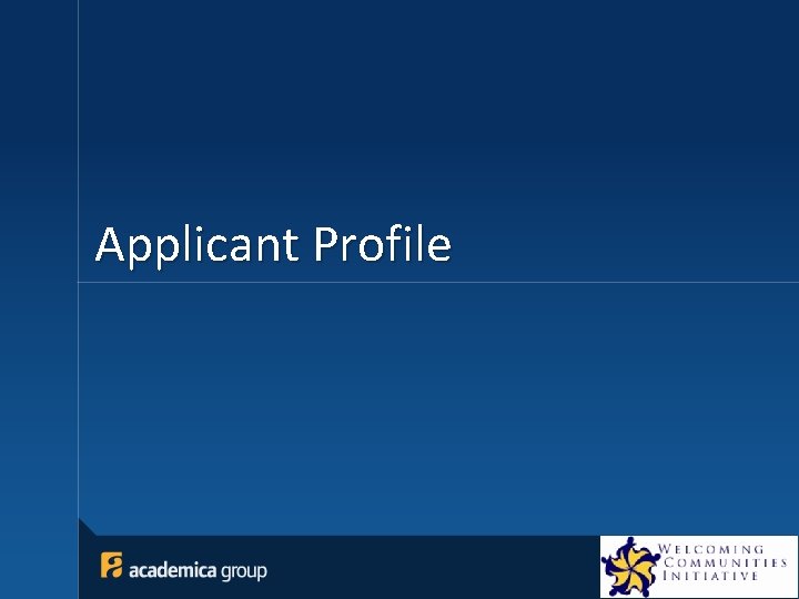 Applicant Profile 6 