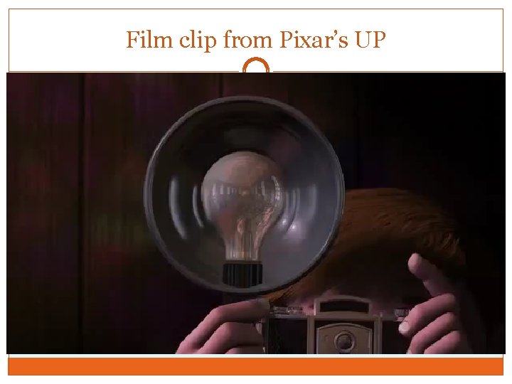 Film clip from Pixar’s UP 