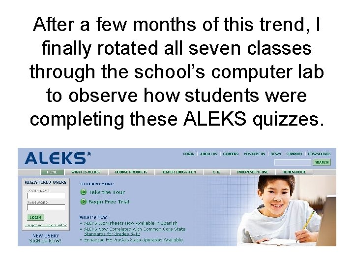 After a few months of this trend, I finally rotated all seven classes through