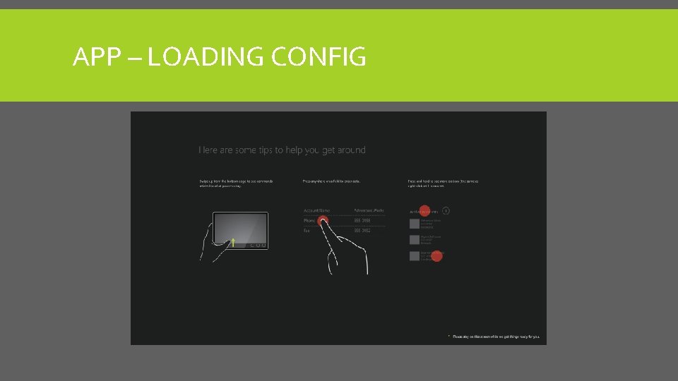 APP – LOADING CONFIG 