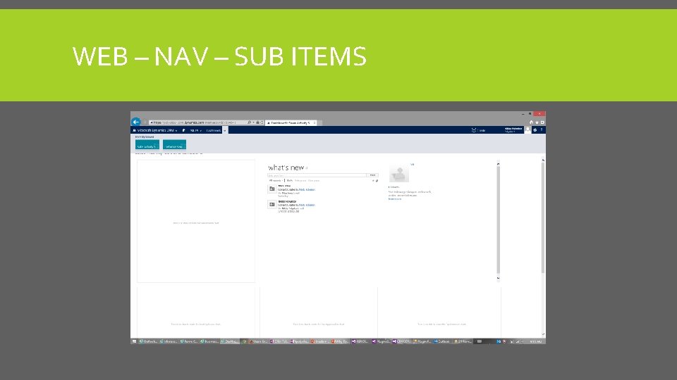 WEB – NAV – SUB ITEMS 