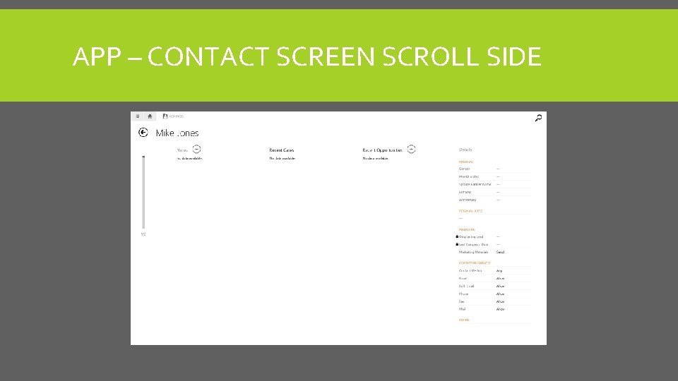 APP – CONTACT SCREEN SCROLL SIDE 