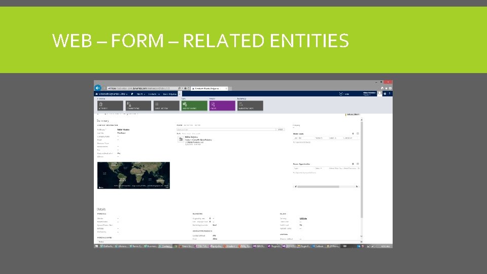 WEB – FORM – RELATED ENTITIES 