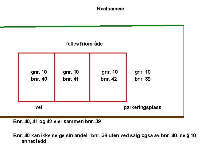 Realsameie felles friområde gnr. 10 bnr. 40 gnr. 10 bnr. 41 gnr. 10 bnr.