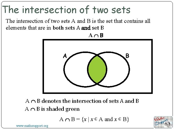 15 December 2021 Union and Intersection LO To