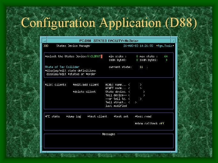 Configuration Application (D 88) 