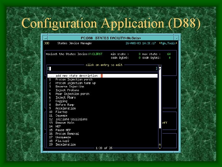 Configuration Application (D 88) 