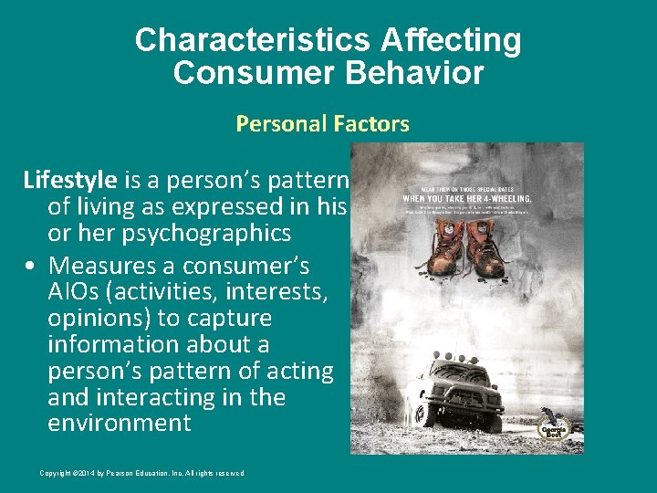 Characteristics Affecting Consumer Behavior Personal Factors Lifestyle is a person’s pattern of living as