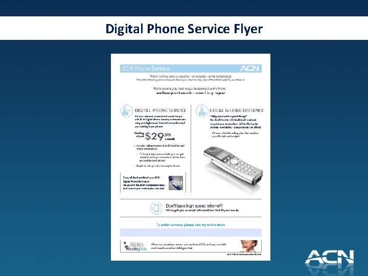 Digital Phone Service Flyer 