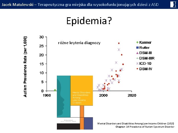 Jacek Matulewski – Terapeutyczna gra miejska dla wysokofunkcjonujących dzieci z ASD Epidemia? różne kryteria