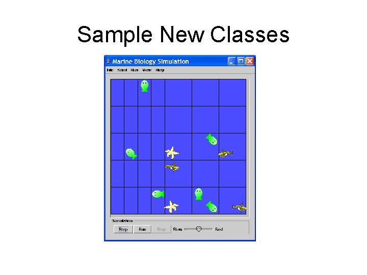Sample New Classes 