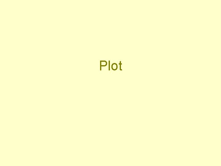 Plot 