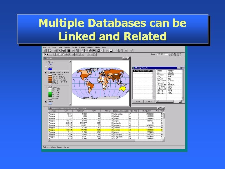 Multiple Databases can be Linked and Related 