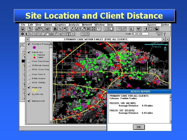 Site Location and Client Distance 