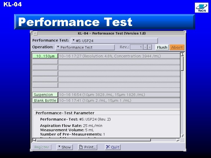 KL-04 Performance Test 