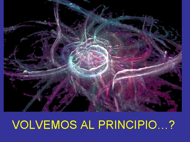 VOLVEMOS AL PRINCIPIO…? 