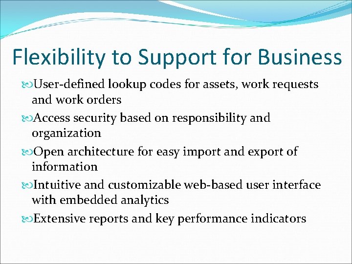 Flexibility to Support for Business User-defined lookup codes for assets, work requests and work