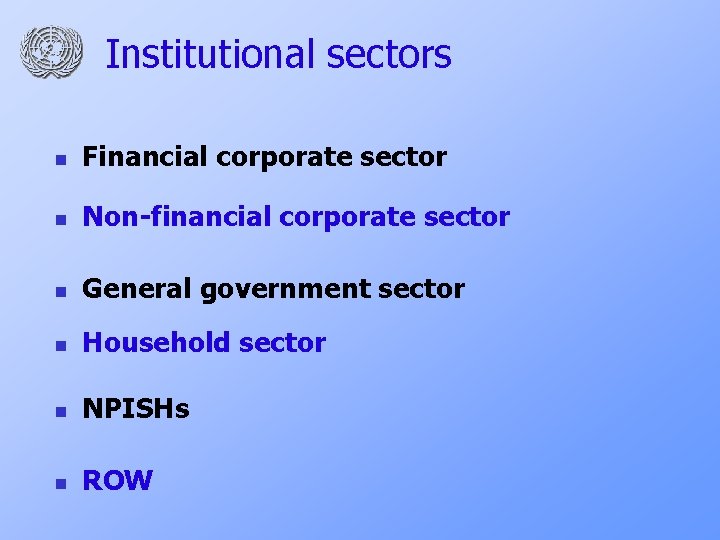 Institutional sectors n Financial corporate sector n Non-financial corporate sector n General government sector