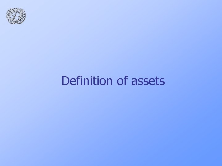 Definition of assets 