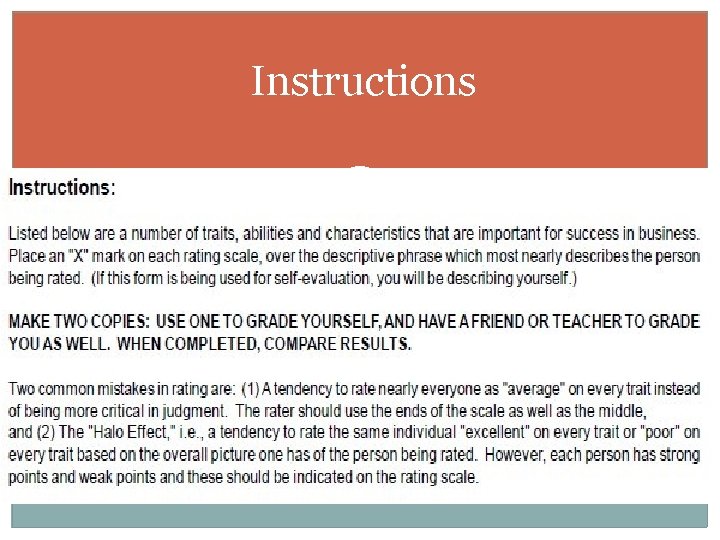 Instructions 