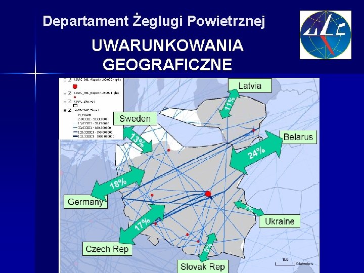 Departament Żeglugi Powietrznej UWARUNKOWANIA GEOGRAFICZNE 