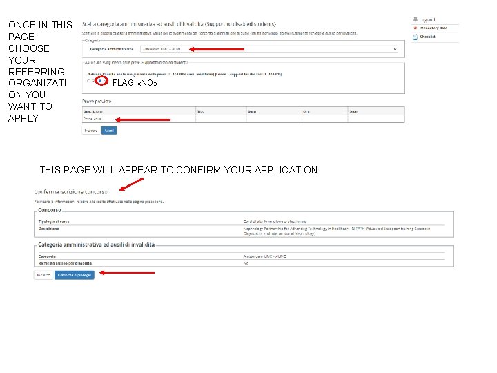 ONCE IN THIS PAGE CHOOSE YOUR REFERRING ORGANIZATI ON YOU WANT TO APPLY FLAG