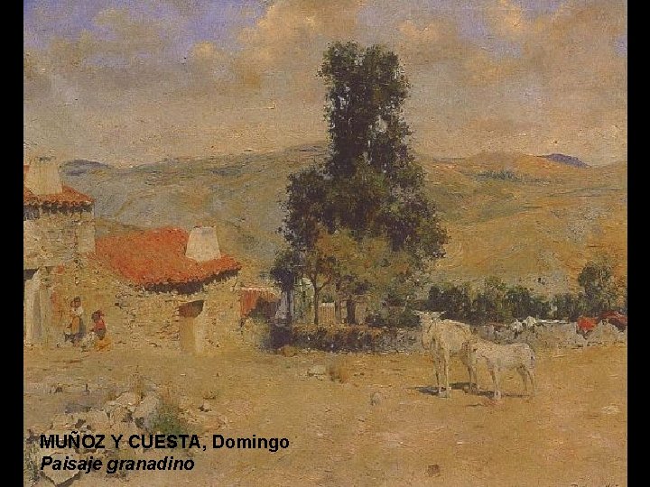 MUÑOZ Y CUESTA, Domingo Paisaje granadino 