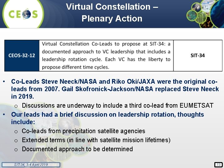 Committee on Earth Observation Satellites Precipitation Virtual ...