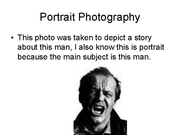 Portrait Photography • This photo was taken to depict a story about this man,