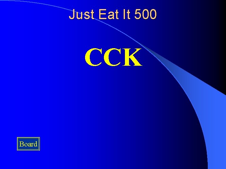 Just Eat It 500 CCK Board 