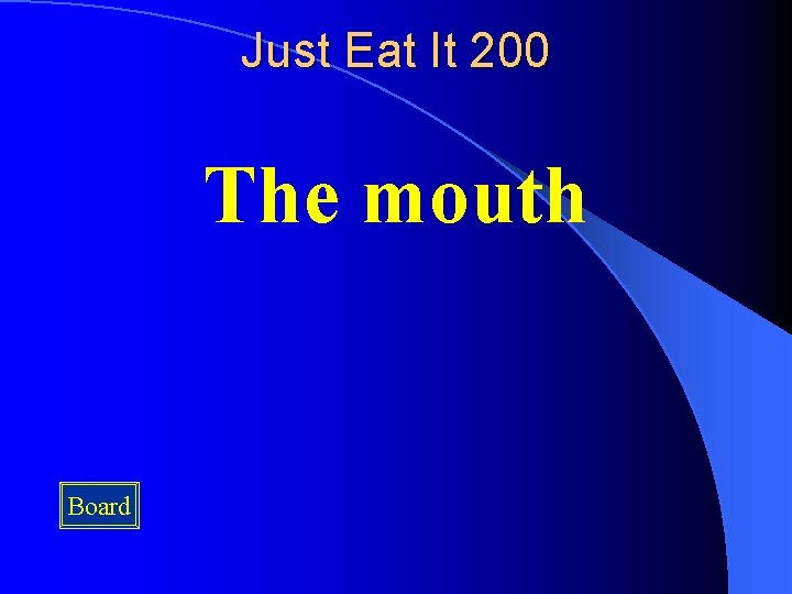 Just Eat It 200 The mouth Board 