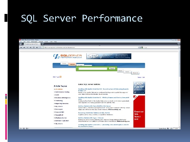 SQL Server Performance 