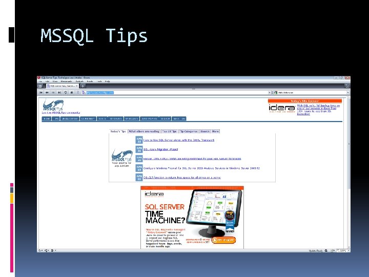 MSSQL Tips 