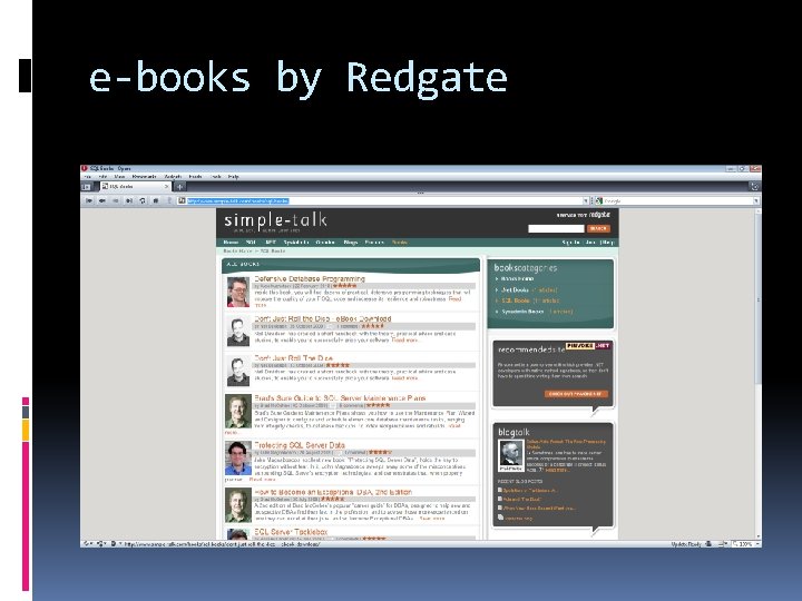 e-books by Redgate 