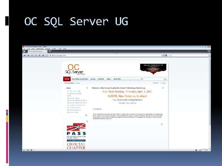 OC SQL Server UG 