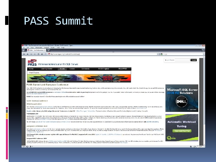 PASS Summit 