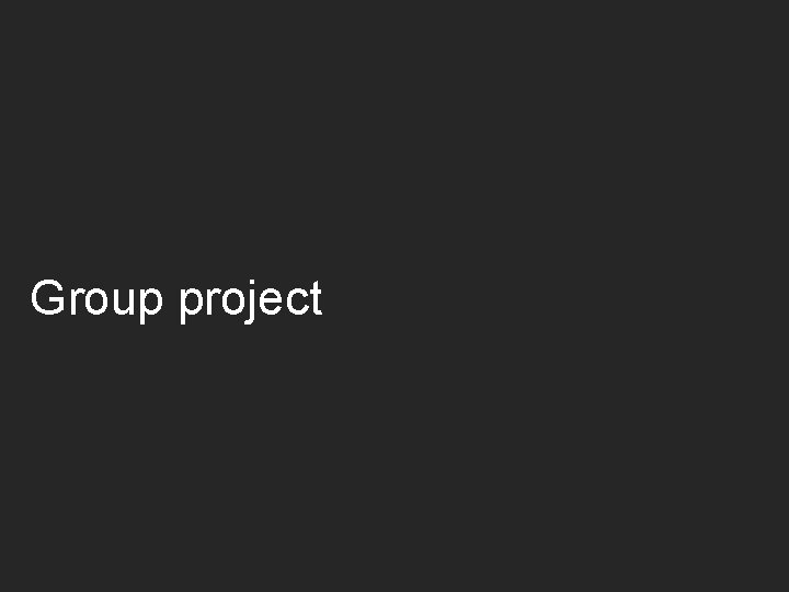 Group project 