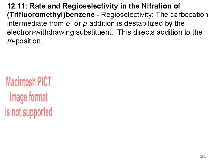 12. 11: Rate and Regioselectivity in the Nitration of (Trifluoromethyl)benzene - Regioselectivity: The carbocation