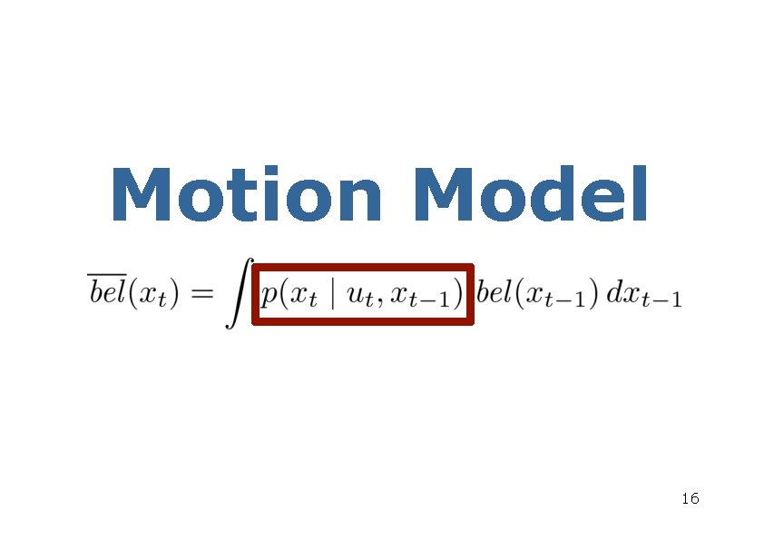 Motion Model 16 