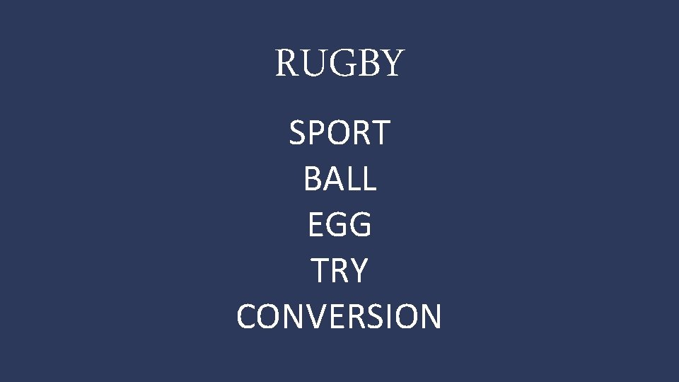 RUGBY SPORT BALL EGG TRY CONVERSION 