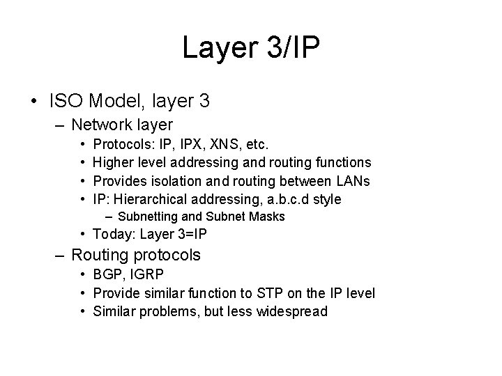 Network Overview Contents Jones network basics and topology