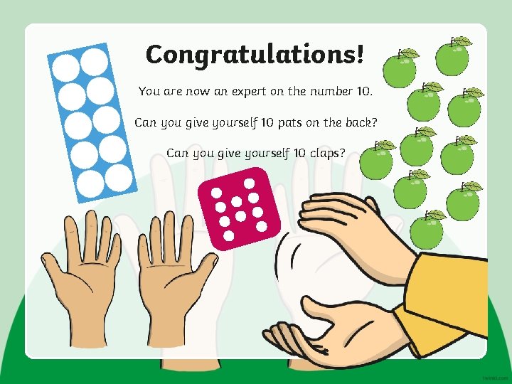 Congratulations! You are now an expert on the number 10. Can you give yourself