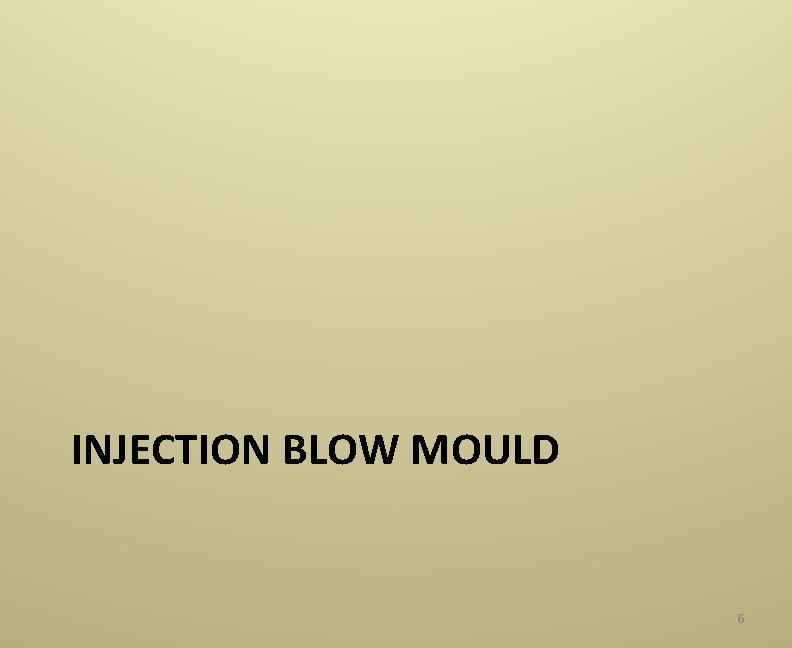 INJECTION BLOW MOULD 6 