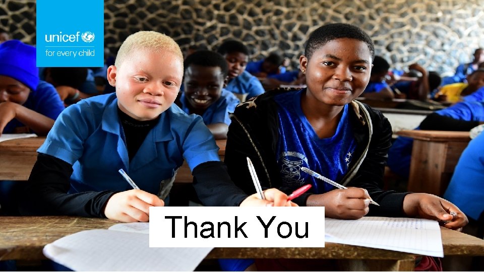 Thank You © UNICEF/SUDA 2014 -XX 228/Noorani 