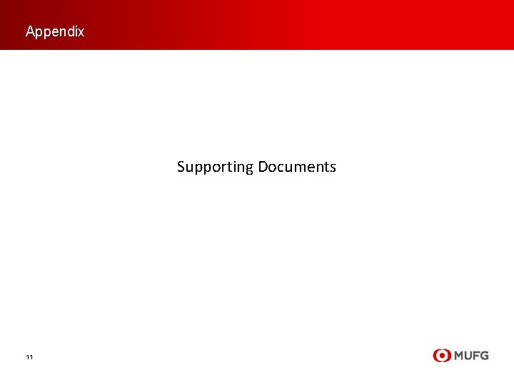 Appendix Supporting Documents 11 