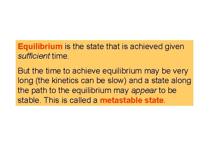 Equilibrium is the state that is achieved given sufficient time. But the time to