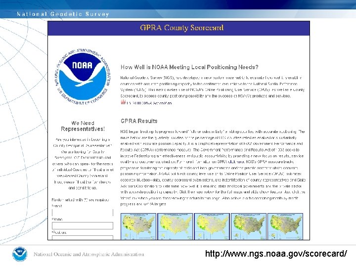 http: //www. ngs. noaa. gov/scorecard/ 