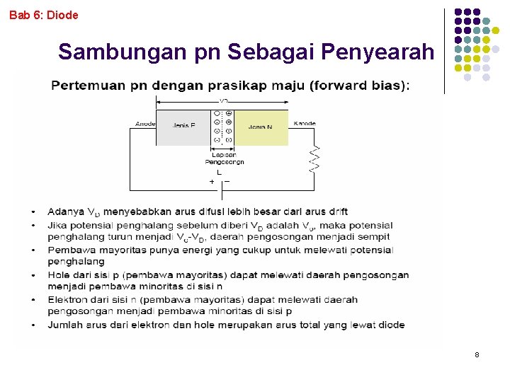 Bab 6: Diode Sambungan pn Sebagai Penyearah 8 