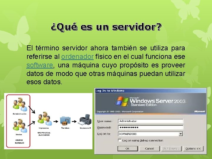 ¿Qué es un servidor? El término servidor ahora también se utiliza para referirse al