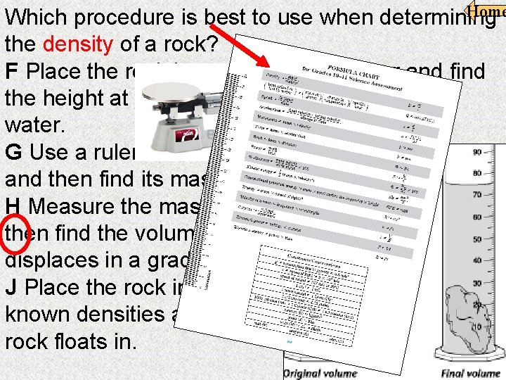 Home Which procedure is best to use when determining the density of a rock?